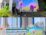Ramai di Media Sosial, Warganet Perbincangkan Videotron Hujan Anggur di Jakarta
