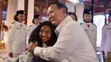 Presiden Prabowo Bersilaturahmi dengan Petugas Upacara HUT ke-81 RI di Istana Merdeka
