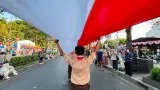 Bendera Merah Putih Sepanjang 1.000 Meter Dibentangkan di Malioboro