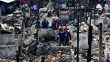 Kebakaran Pasar Sepinggan Balikpapan Hanguskan 250 Kios, Tim Inafis Polri Lakukan Olah TKP
