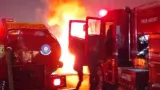 Mobil Diduga Angkut BBM Terbakar di Bypass Bandar Lampung, Sopir Melarikan Diri