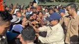 Prabowo Cek Posko Pengungsi Korban Gempa NTT