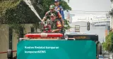 Foto, Siapkan Respons Cepat, Babinsa Tambora Berlatih Hadapi Kebakaran